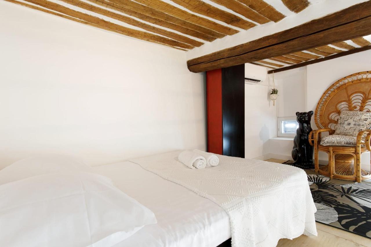 Ferienwohnung Superb Air-Conditioned Loft In The Heart Of Viel Antibes Exterior foto