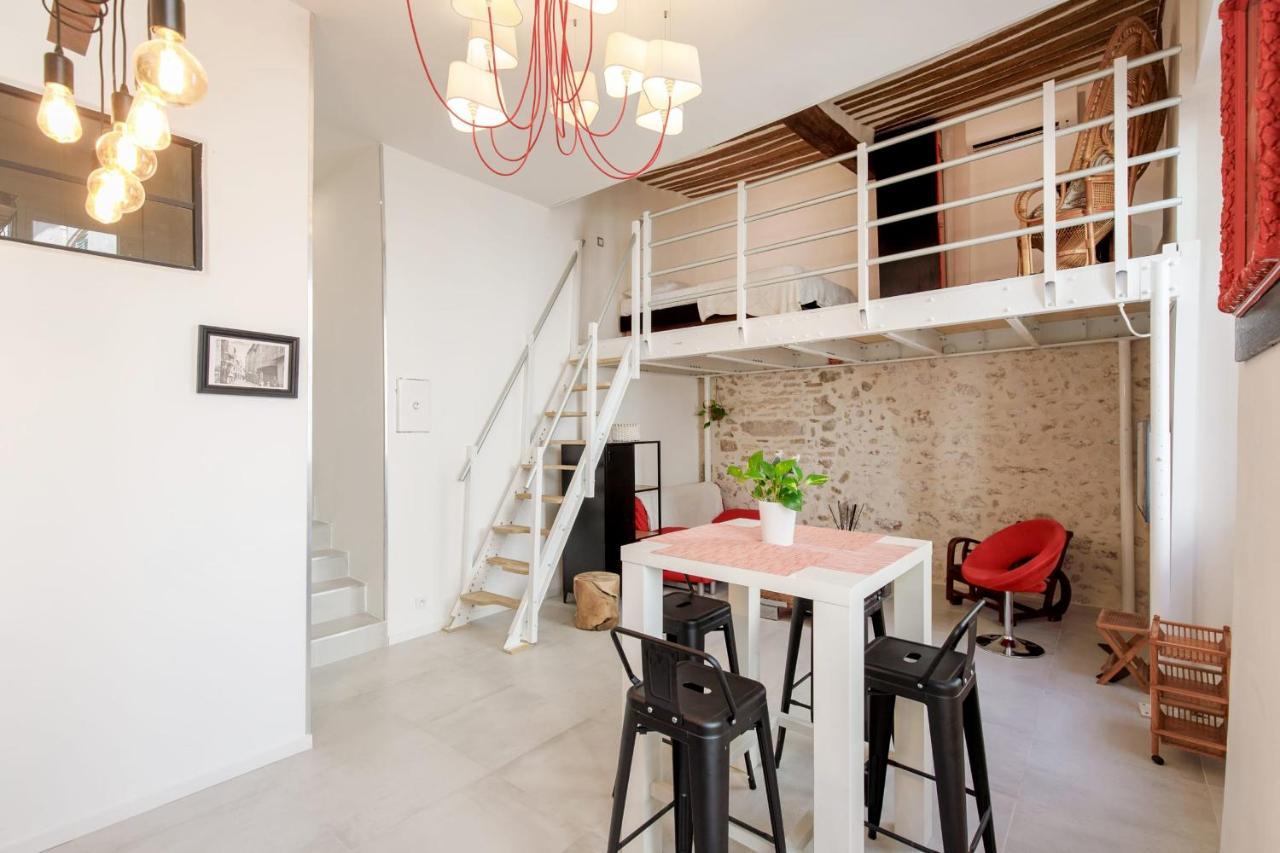 Ferienwohnung Superb Air-Conditioned Loft In The Heart Of Viel Antibes Exterior foto